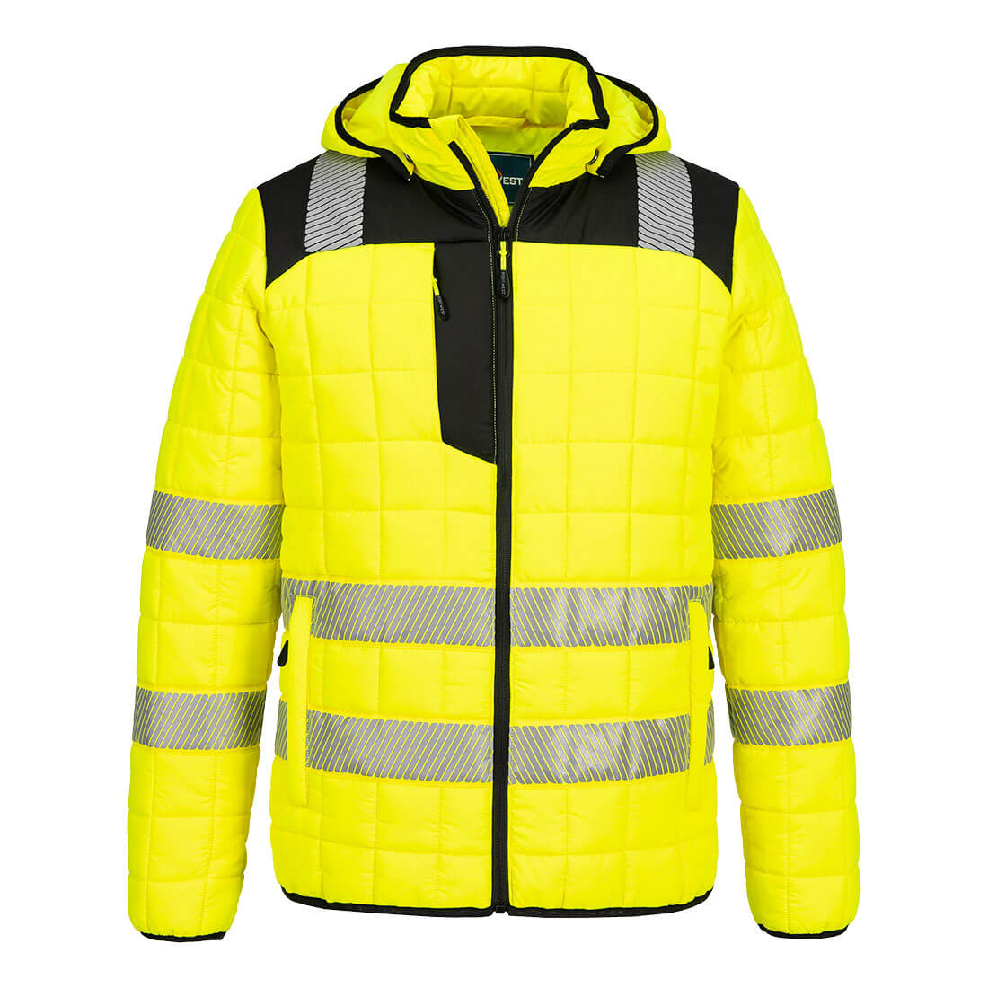 Portwest T165 PW3 Hi-Vis Square Baffle Jacket Yellow