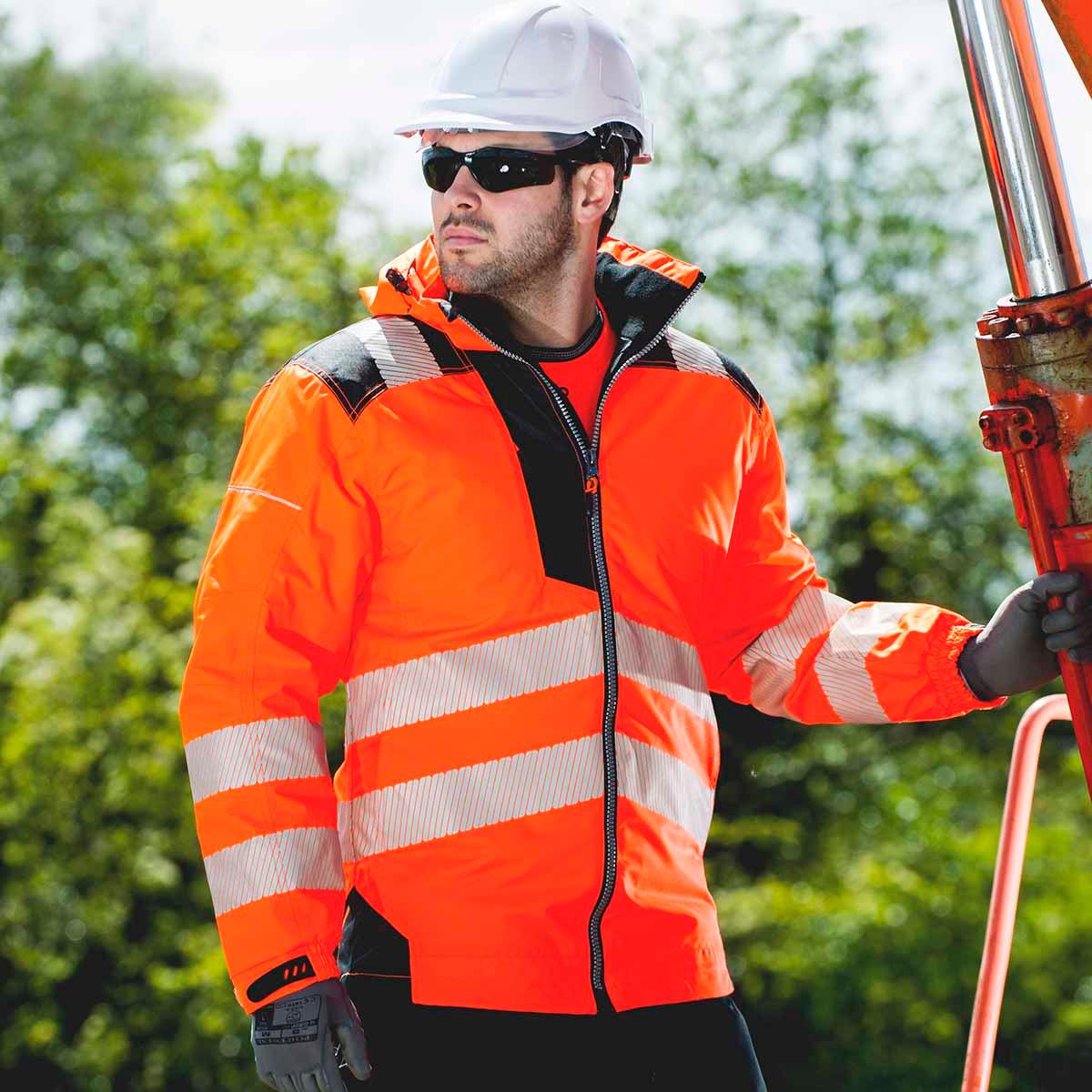 Portwest T400 PW3 Hi-Vis Winter Jacket - Orange