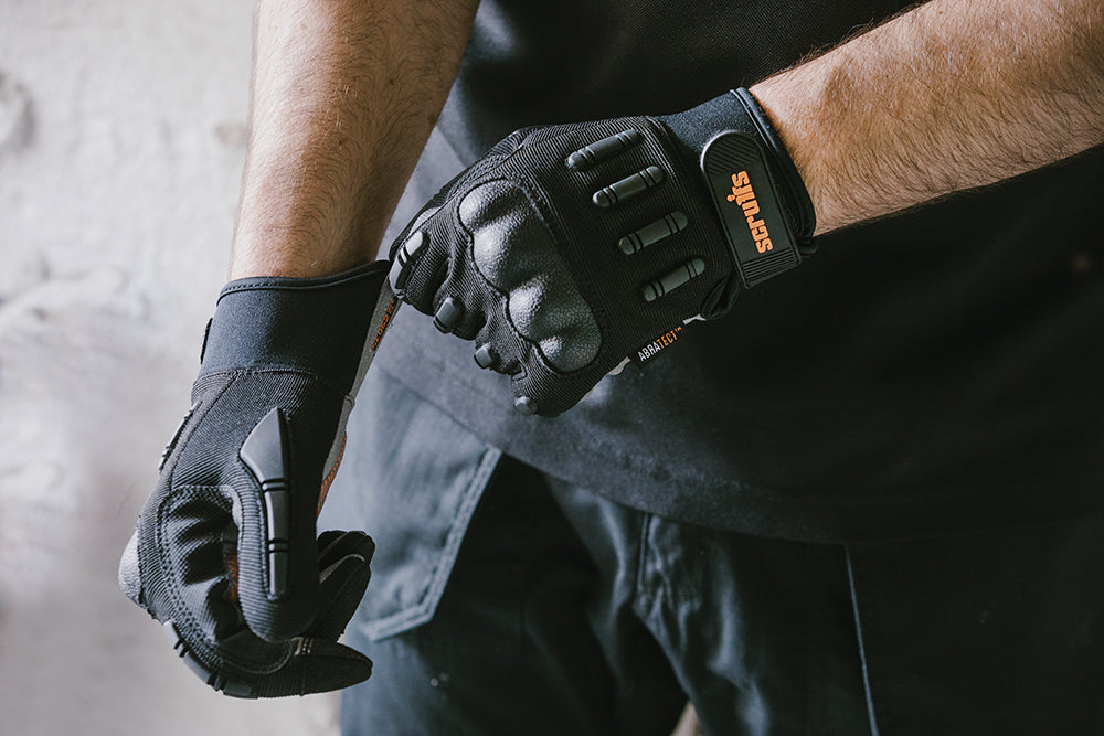 Scruffs Trade Shock Impact Gloves Black1
