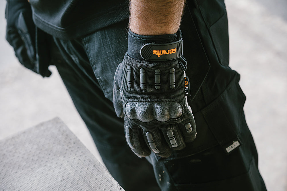 Scruffs Trade Shock Impact Gloves Black 3