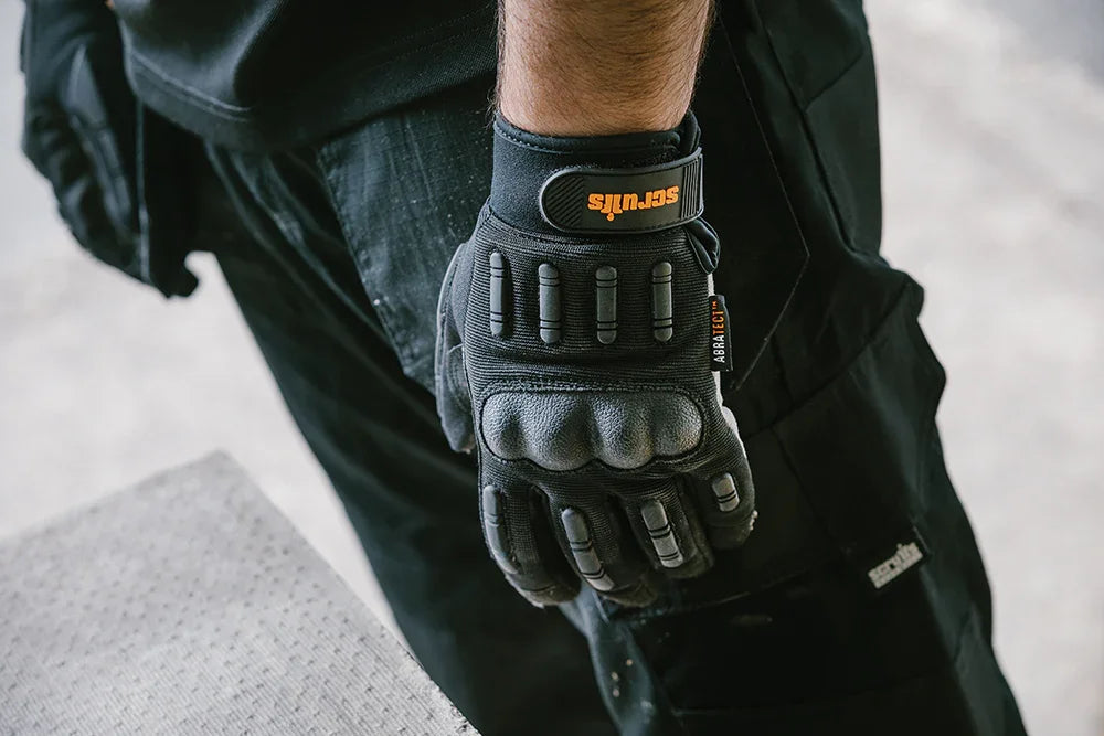 Scruffs Trade Shock Impact Gloves Black 3