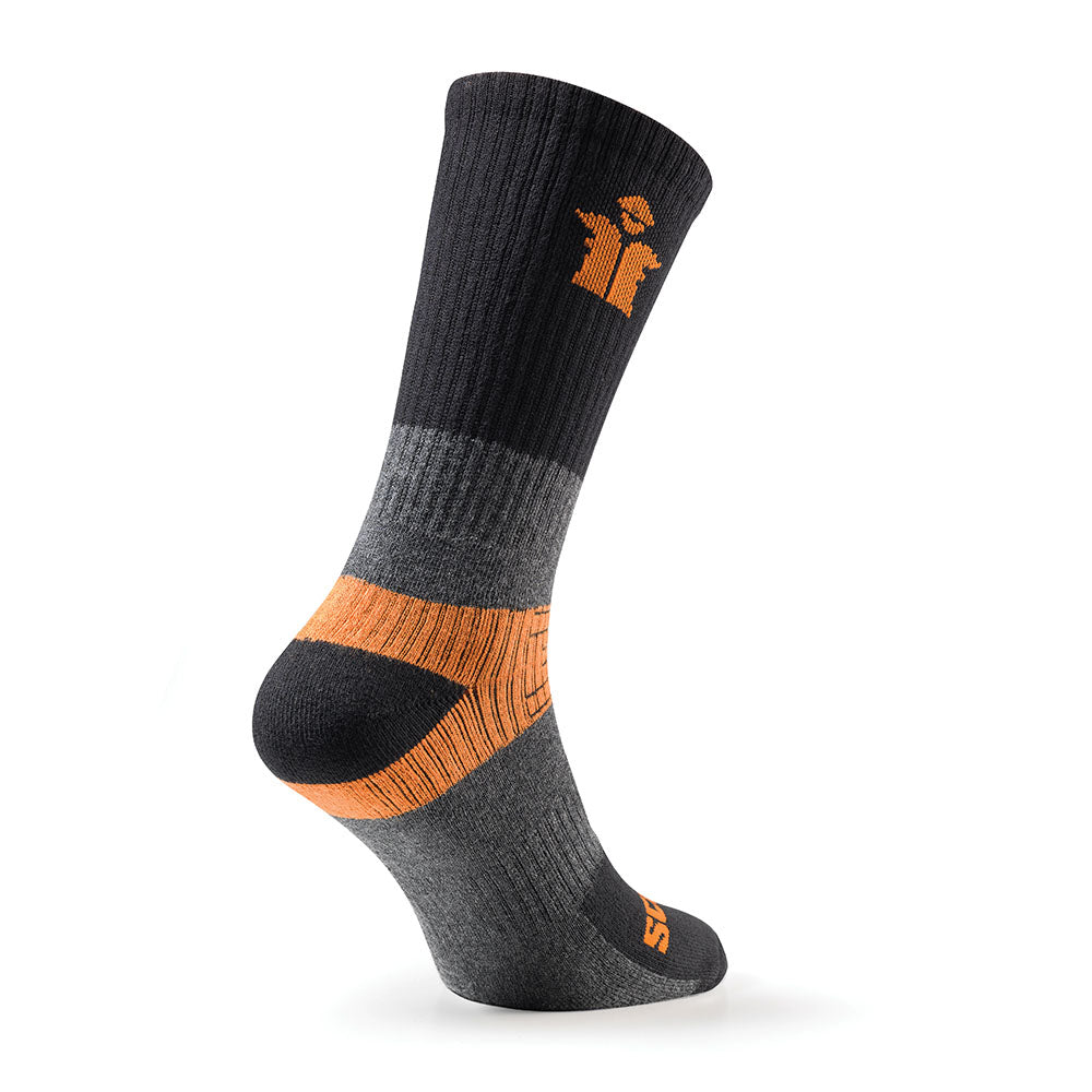 Scruffs Trade Socks Black 3pk Size 7 - 9.5_L