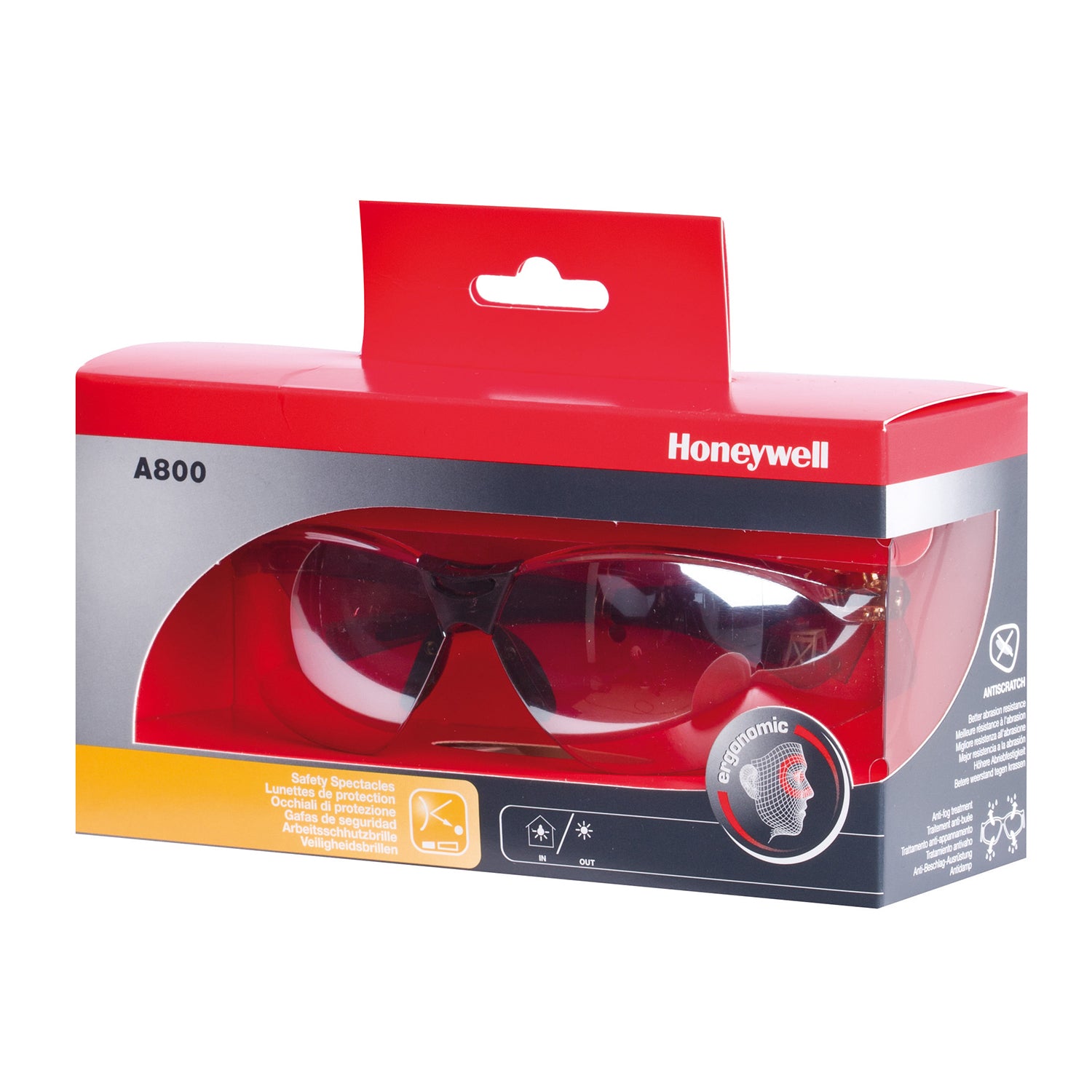 Honeywell A800 Grey Temples I/O Silver Lens Hard Coating