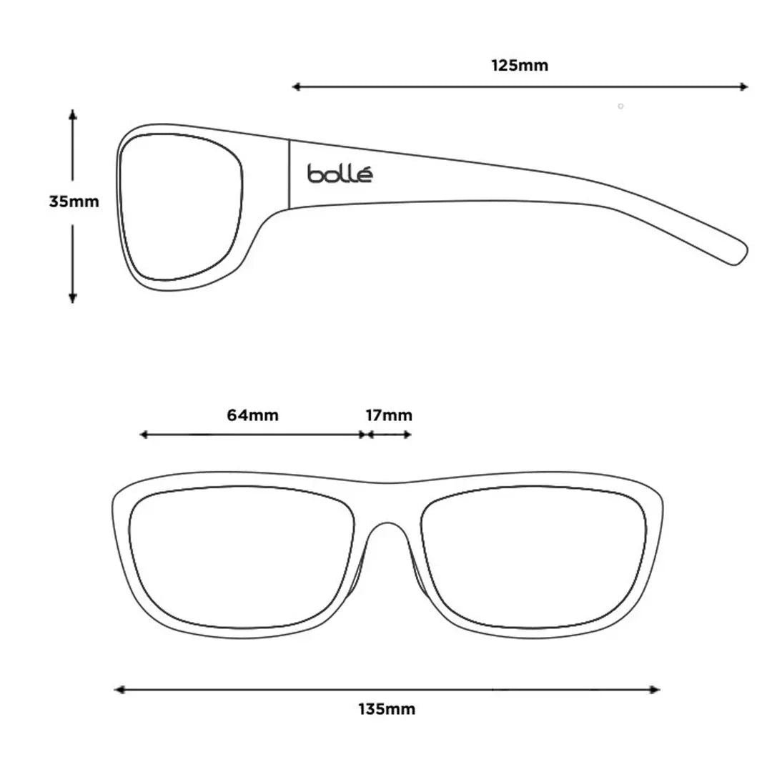 Bolle Anaconda - 12446 / Mono Blue Matte - HD Polarized Offshore Blue