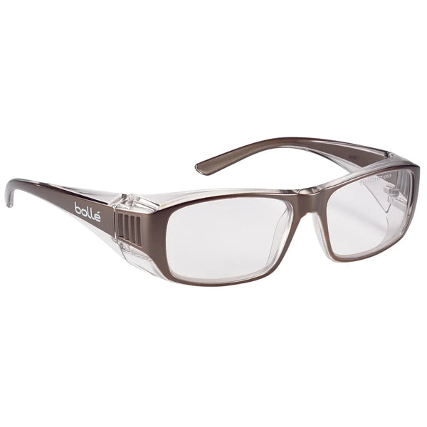 Lunettes De Soleil Bollé Blacktail Pour Homme - Verres Gris En Verre - Monture Noire - Occasion