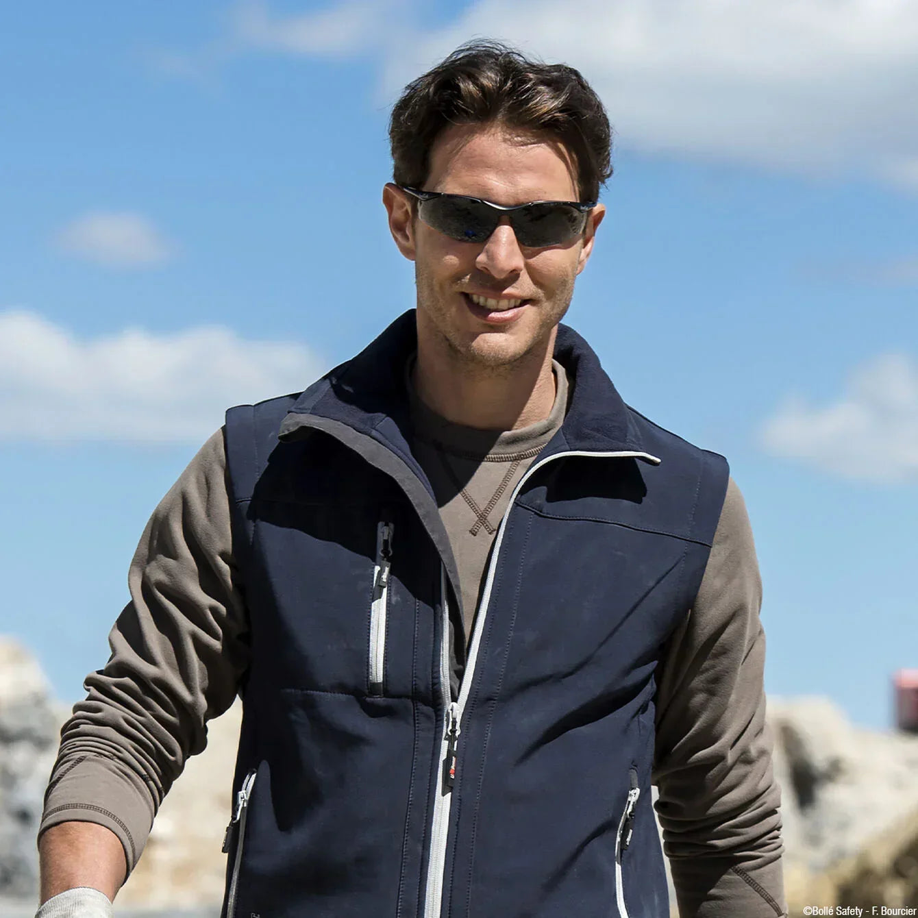 Bolle CONTOUR Polarized Safety Glasses - CONTPOL