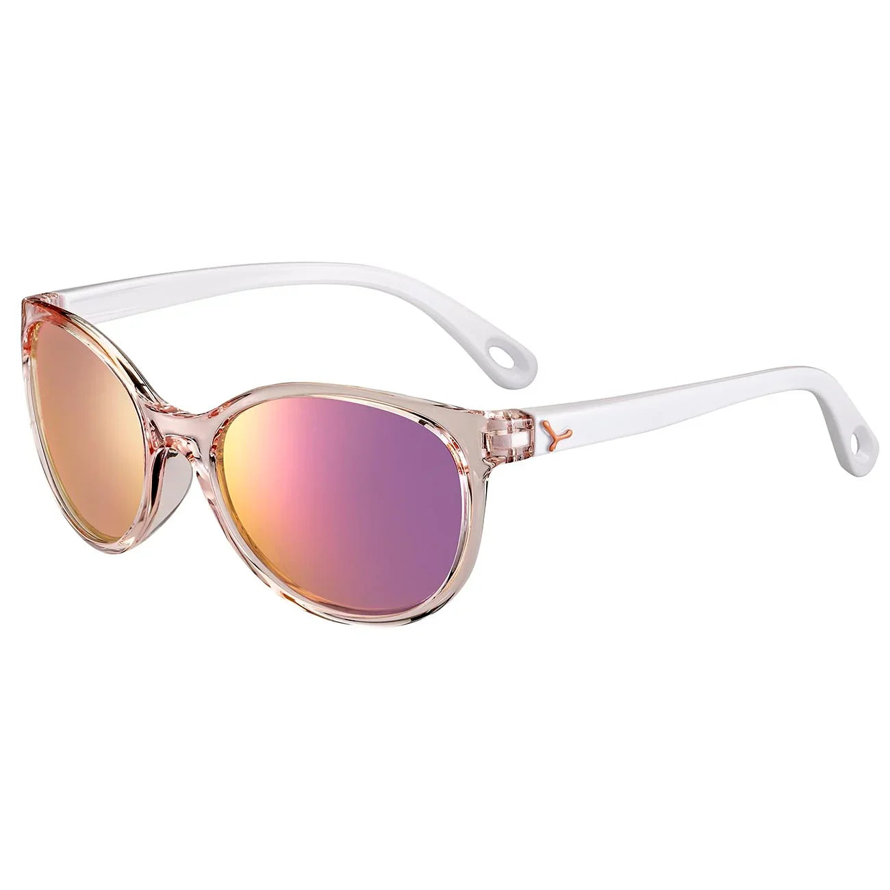 Cebe Junior ELLA CBS125 Sunglasses - White Blush Shiny - Zone Blue Light Grey Cat.3 Pink