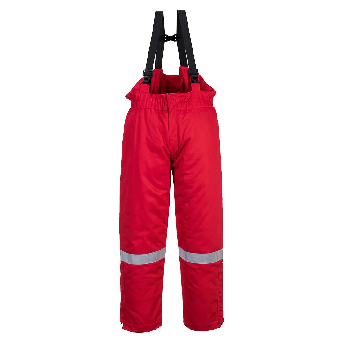 Portwest FR58 FR Anti-Static Winter Salopettes Red