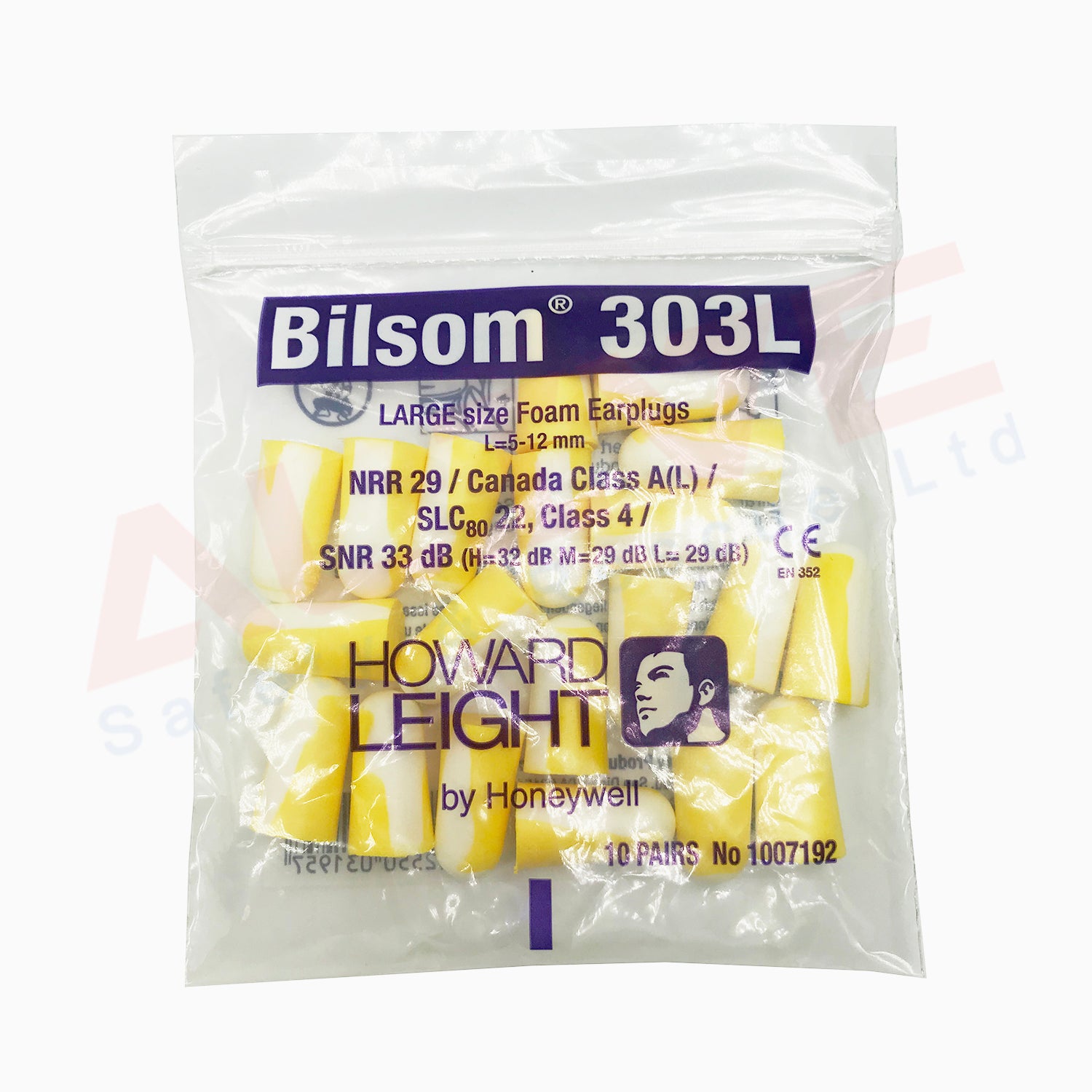 Honeywell Howard Leight Bilsom 303L Ear Plugs SNR 33dB