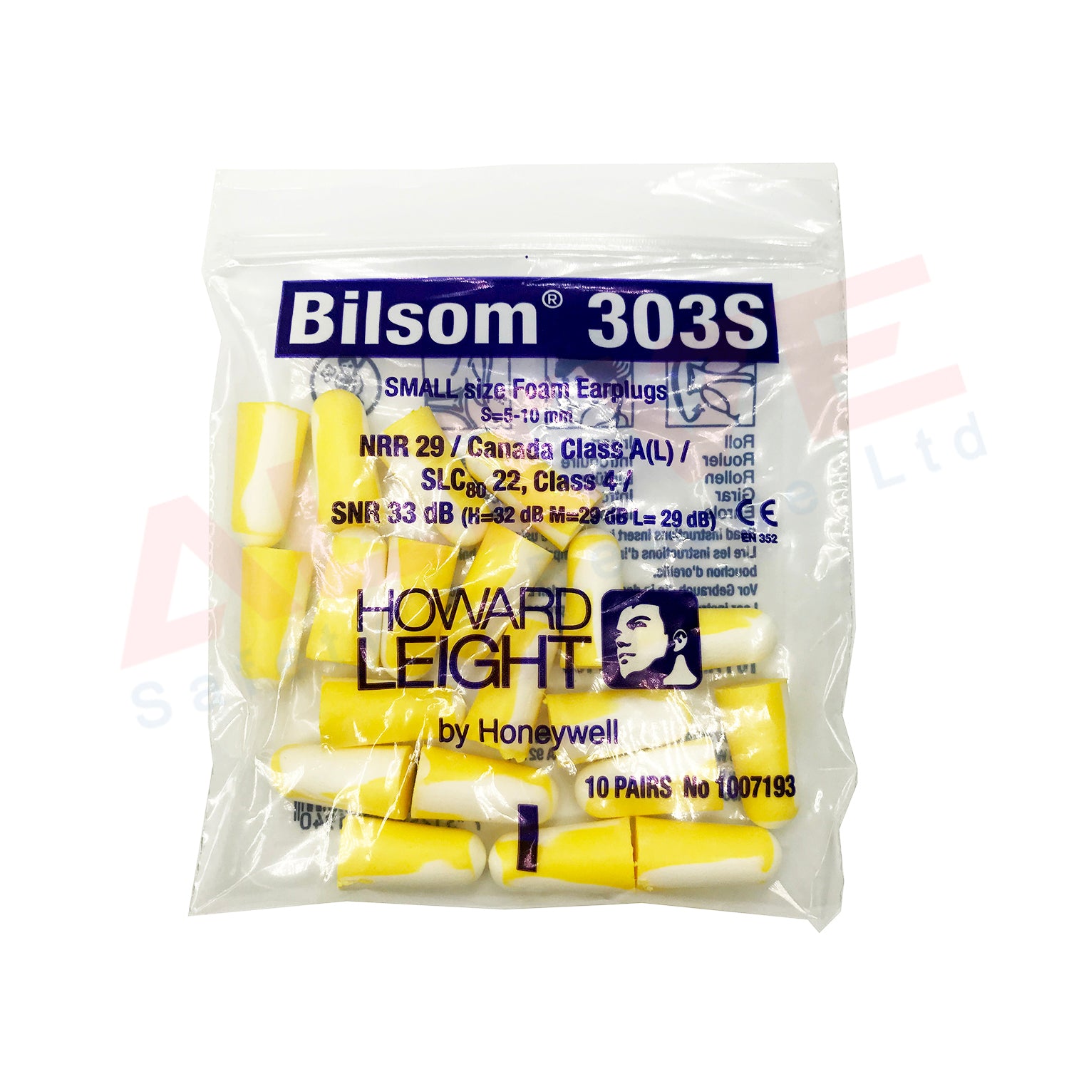 Honeywell Howard Leight Bilsom 303S Ear Plugs SNR 33dB