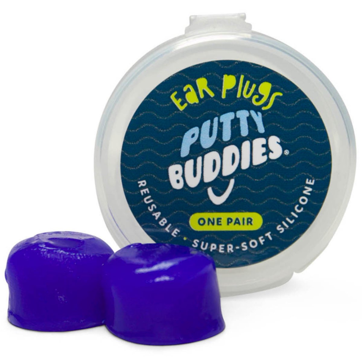 Putty Buddies Original Swimming Ear Plugs Blue - 10 Pairs