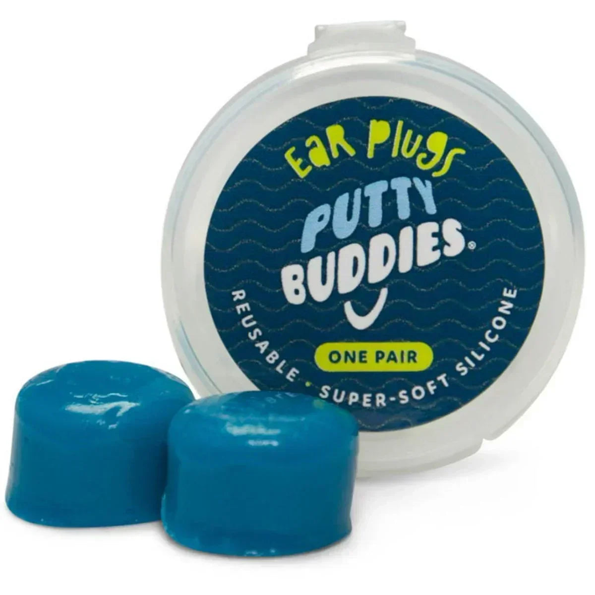 Putty Buddies Original Swimming Earplugs Blue/Red/Teal - 10 Pairs