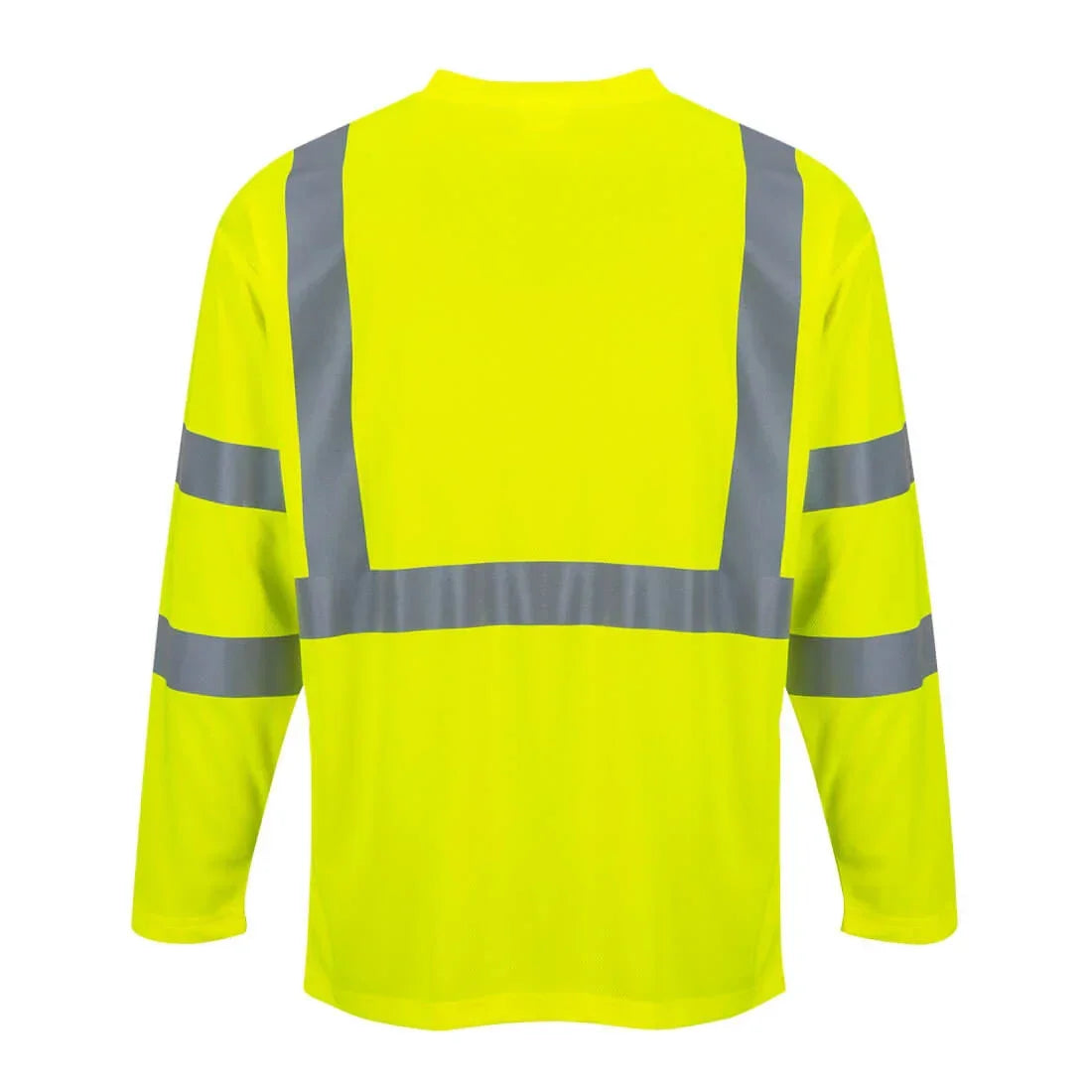 Portwest S191 Hi-Vis Long Sleeve Pocket T-Shirt - Yellow