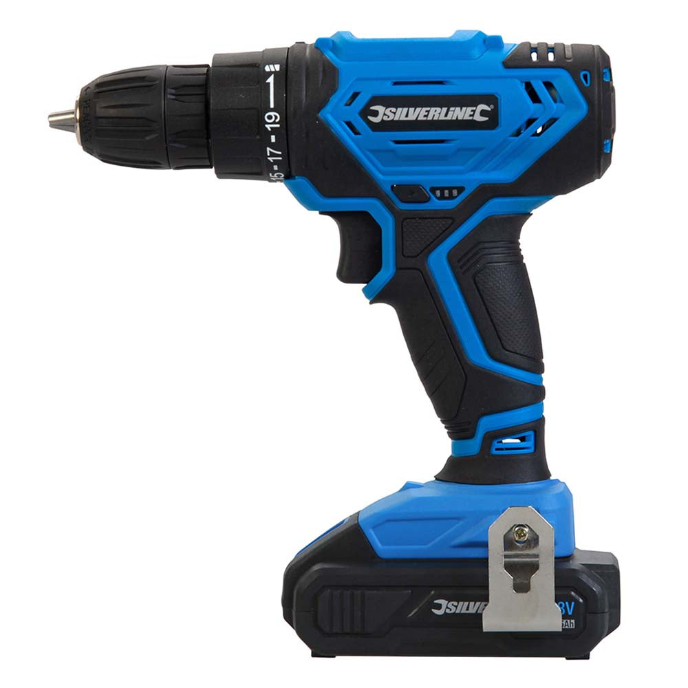 Silverline 975325 18V Cordless Drill Driver