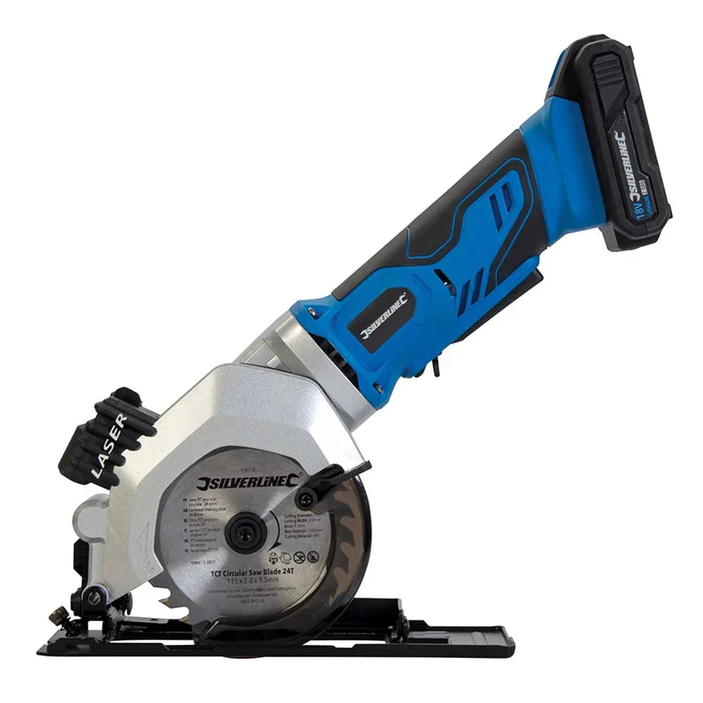 Silverline 938778 18V Mini Circular Saw 115mm 2