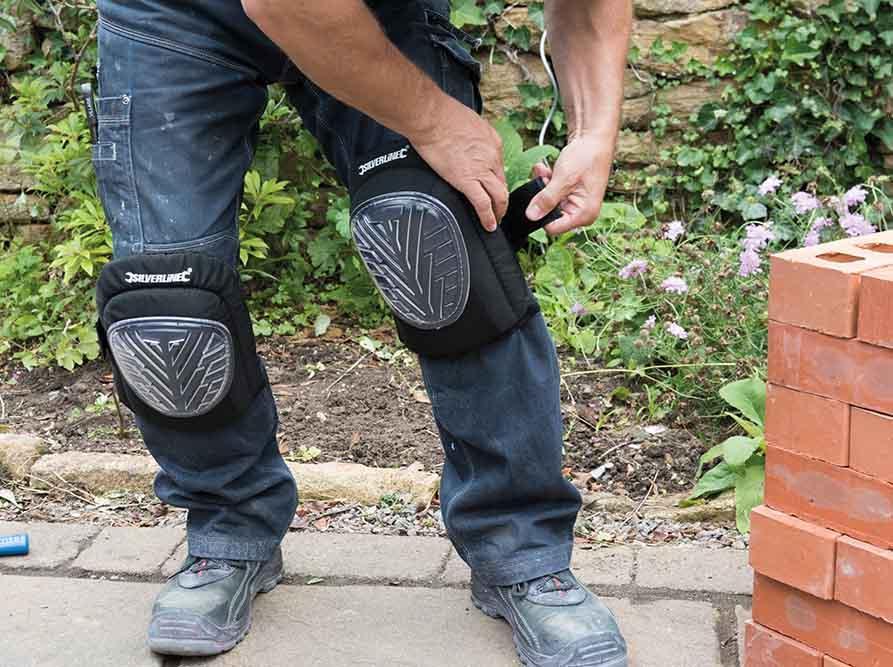 Silverline 633711 Hard Cap Gel Knee Pads - Adjustable