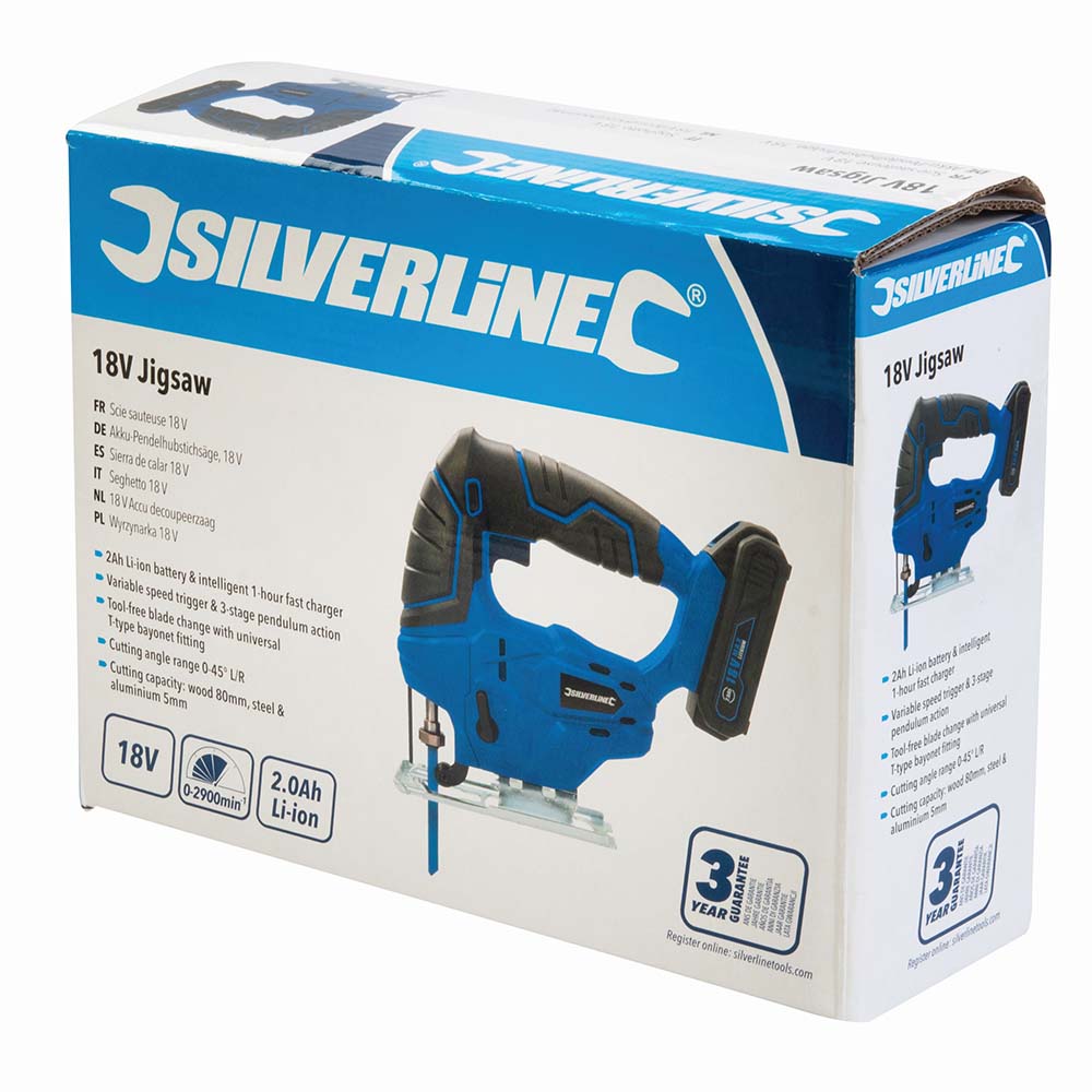 Silverline 947242 18V Cordless Jigsaw 5