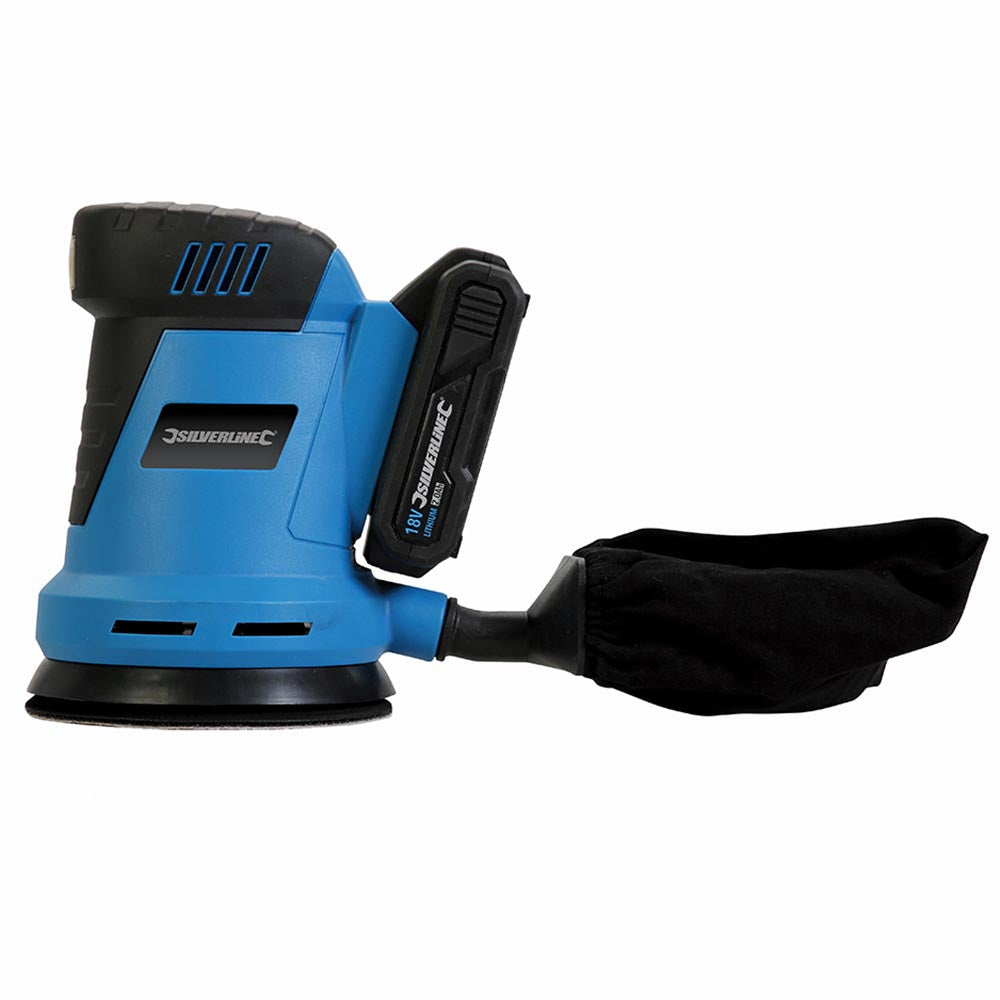Silverline 953705 18V Cordless Random Orbit Sander 125mm 2
