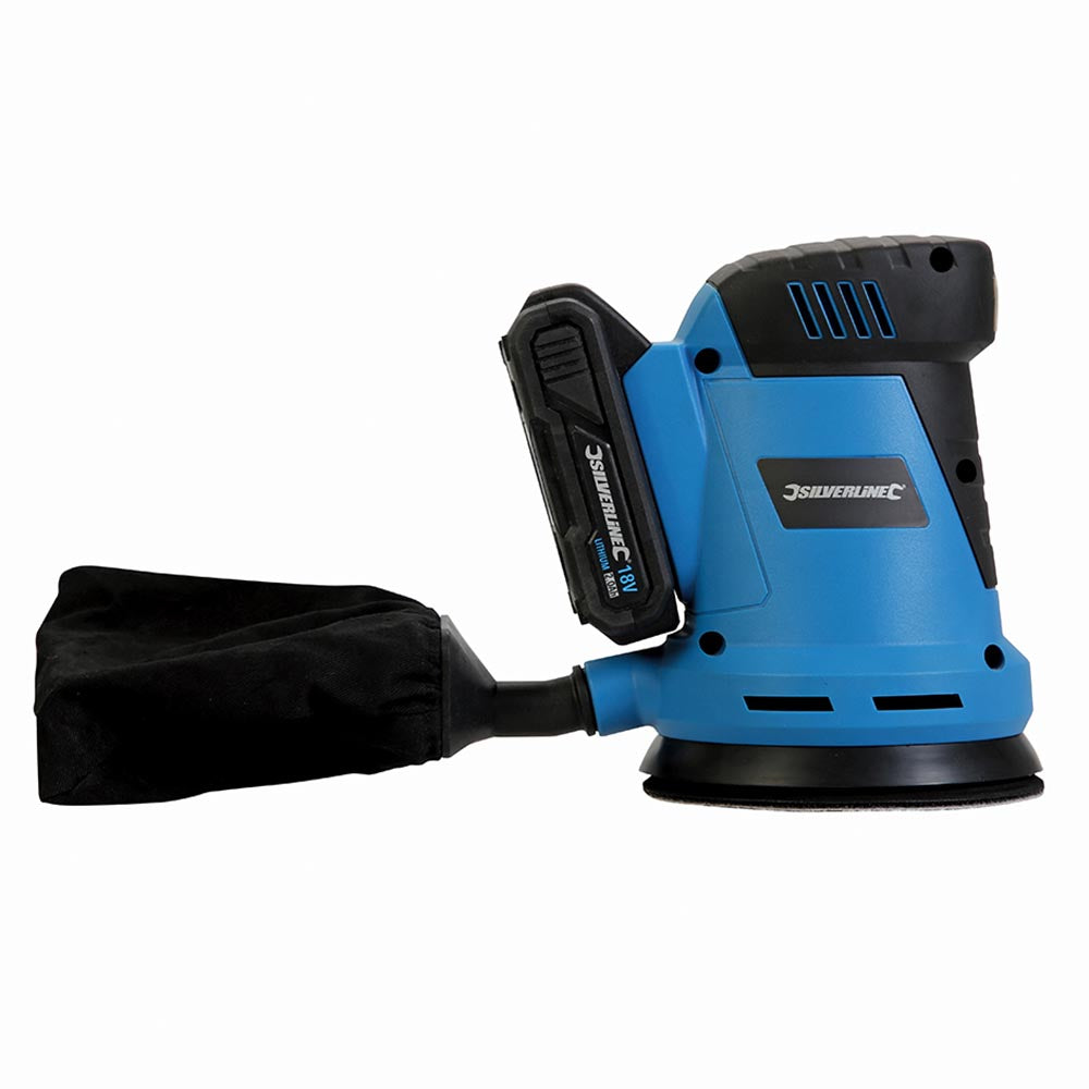 Silverline 953705 18V Cordless Random Orbit Sander 125mm 3