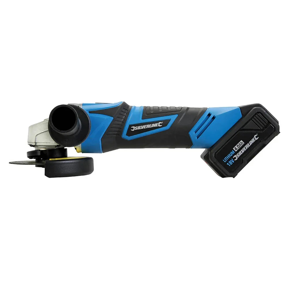 Silverline 980960 18V Cordless Angle Grinder 115mm 2