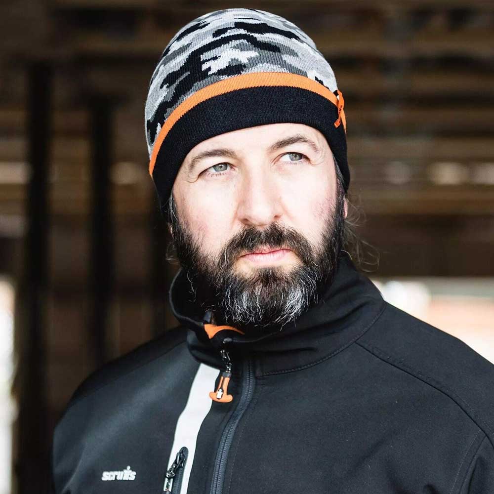 Scruffs T55336 Trade Camo Beanie Grey