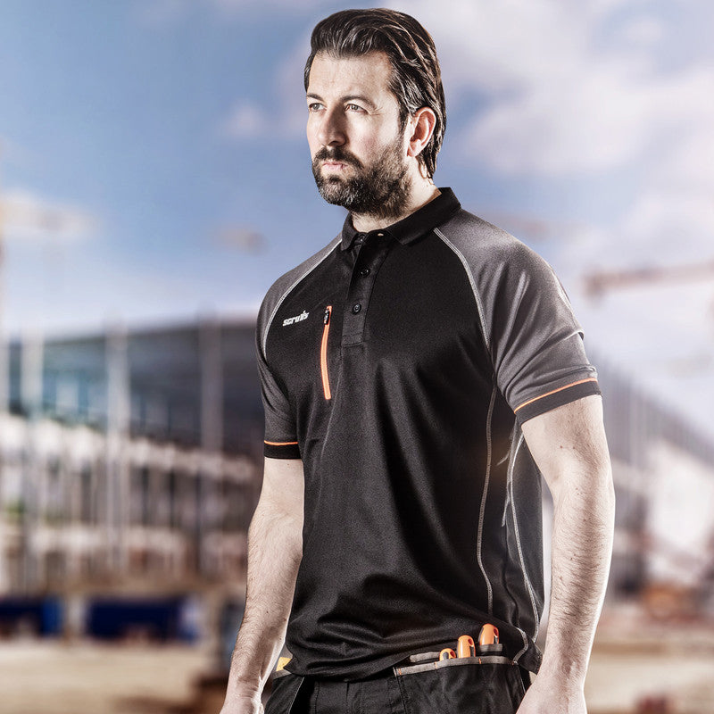 Scruffs Trade Active Polo - Graphite