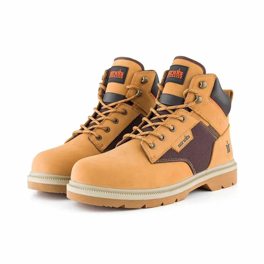 Scruffs Twister 6 Safety Boots Tan Size 7-12