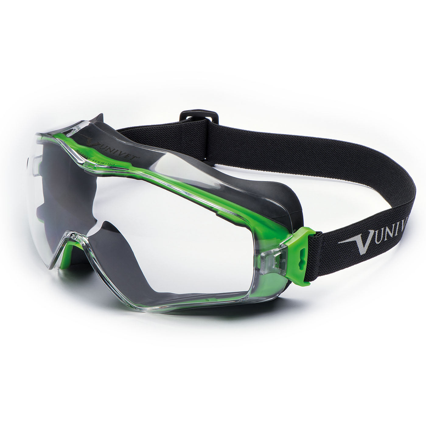 Univet 6X3 Ventilated Clear Safety Goggles 6X3.00.00.00