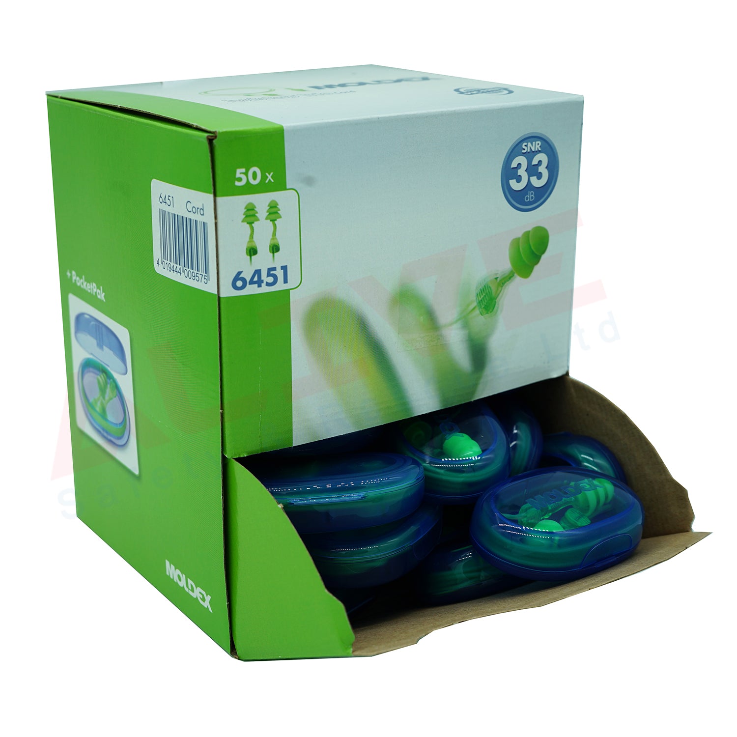 MOLDEX 6451 Twisters Trio Cord Earplugs - BOX 1