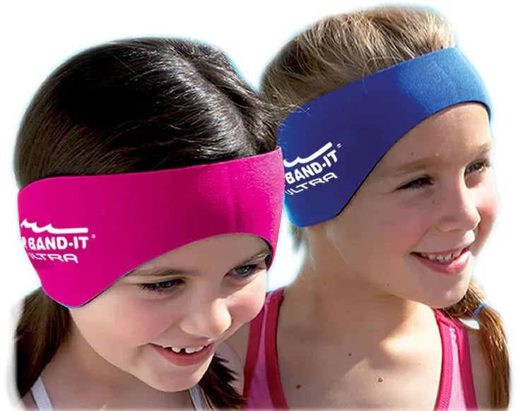 Ear Band-It Ultra Swimming Headband with girl