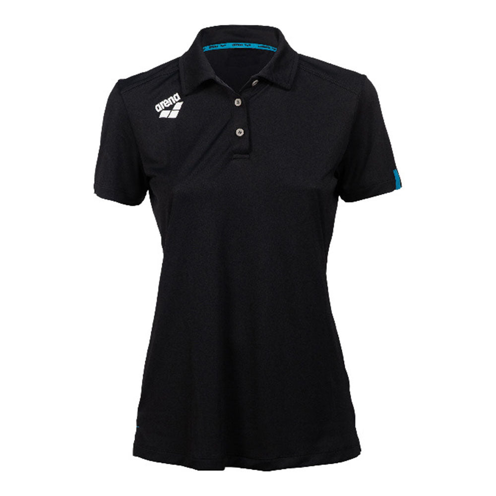 Arena Women’s Team Solid Polo Shirt_Black