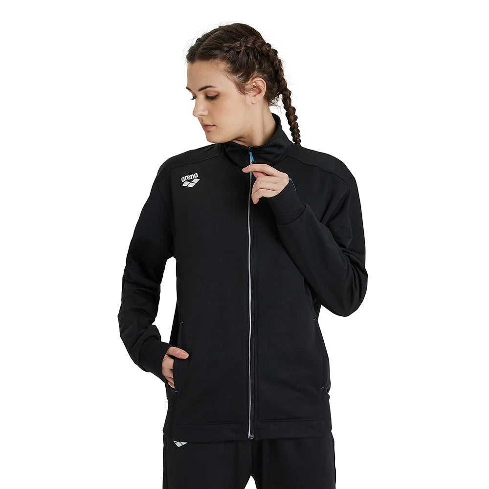 arena team jacket panel black