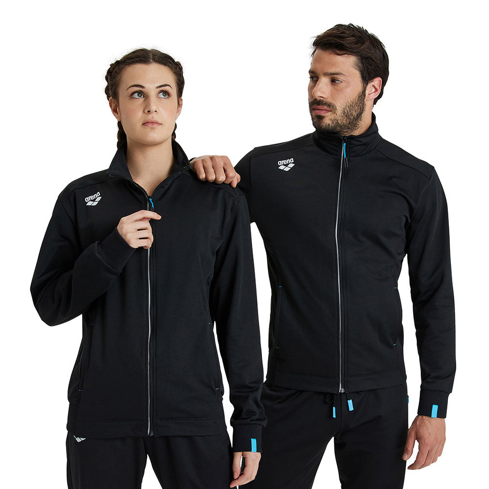 Arena Unisex Team Panel Track Jacket Black