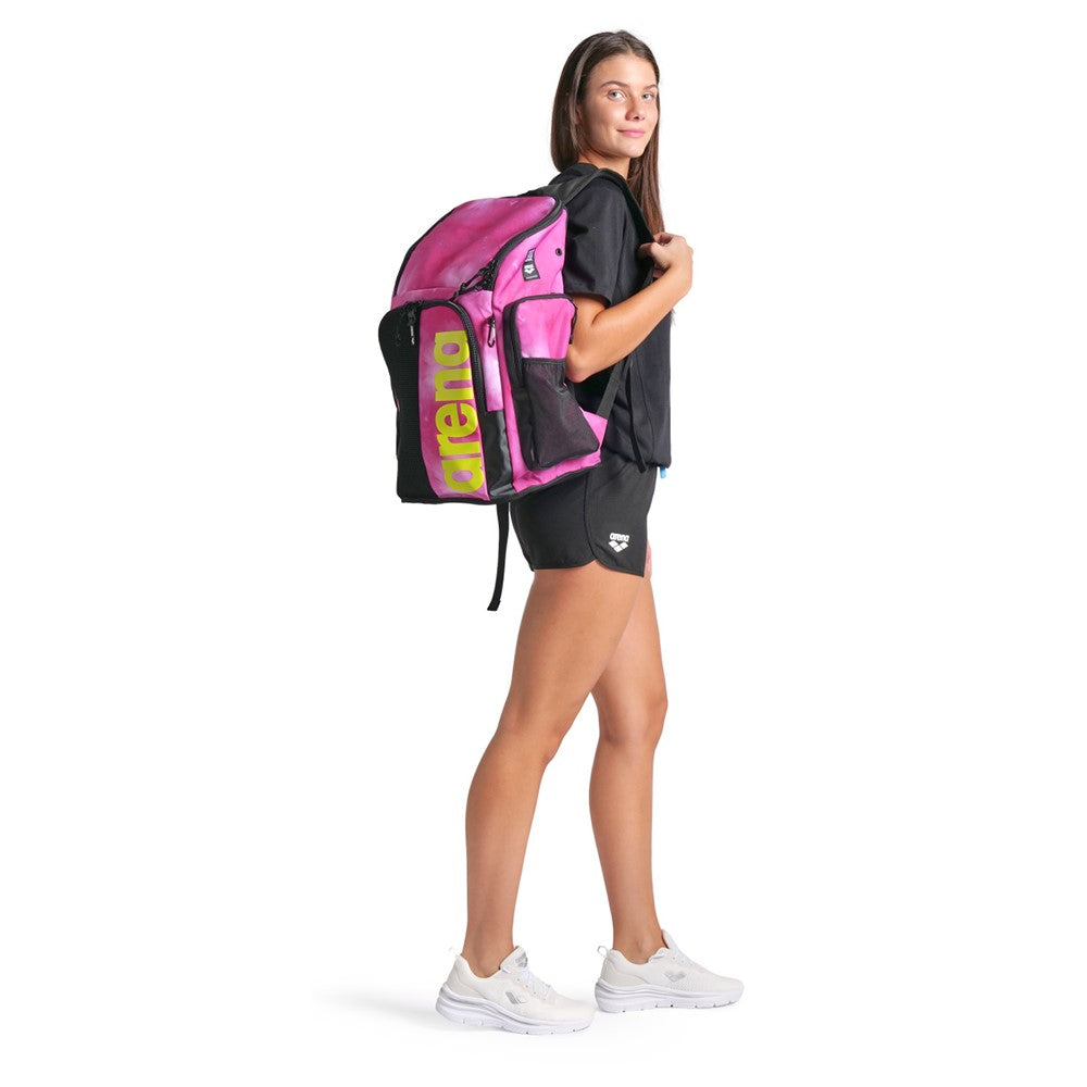 Arena Spiky III Backpack 45 L Allover Tie-Dye Pink