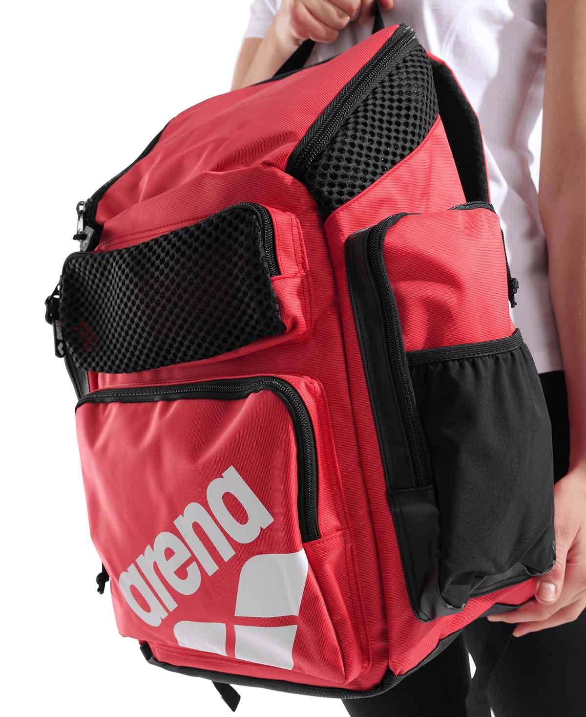 Arena One Go 45L Red Swim Sports Travel Backpack 
