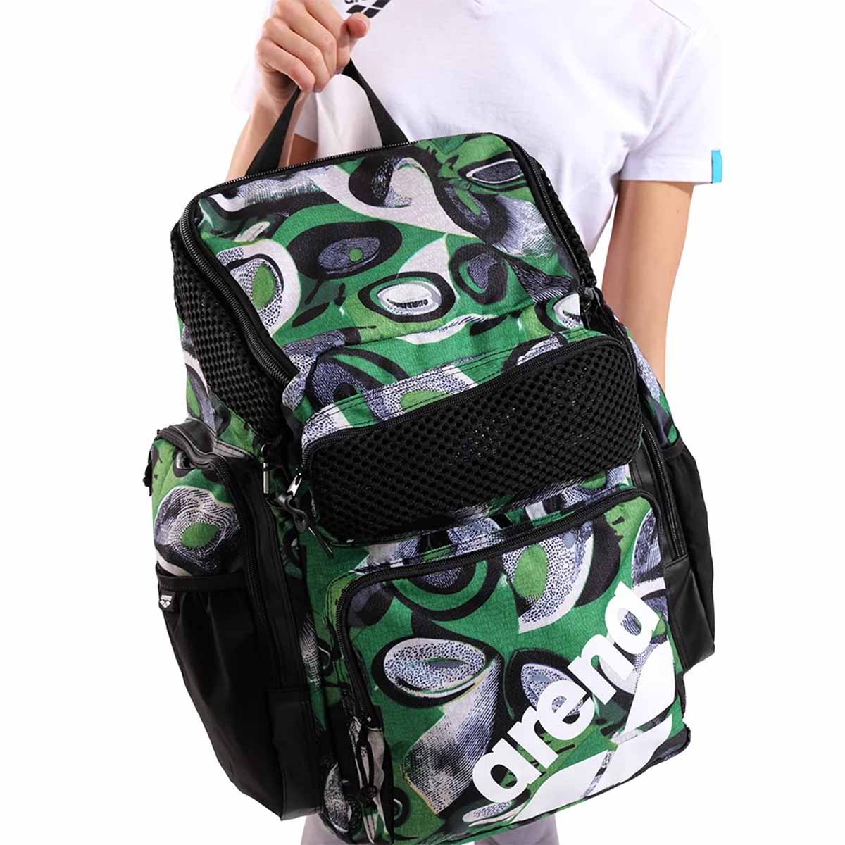 Arena One Go Allover Swim Sports Travel Backpack 45L - Kente