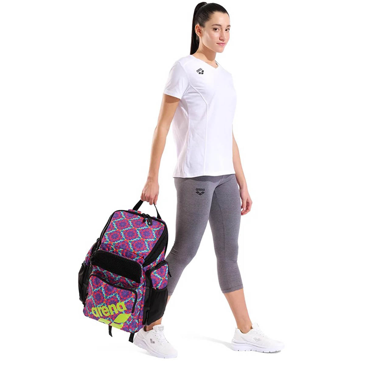 Arena One Go Allover Swim Sports Travel Backpack 45L - Floral