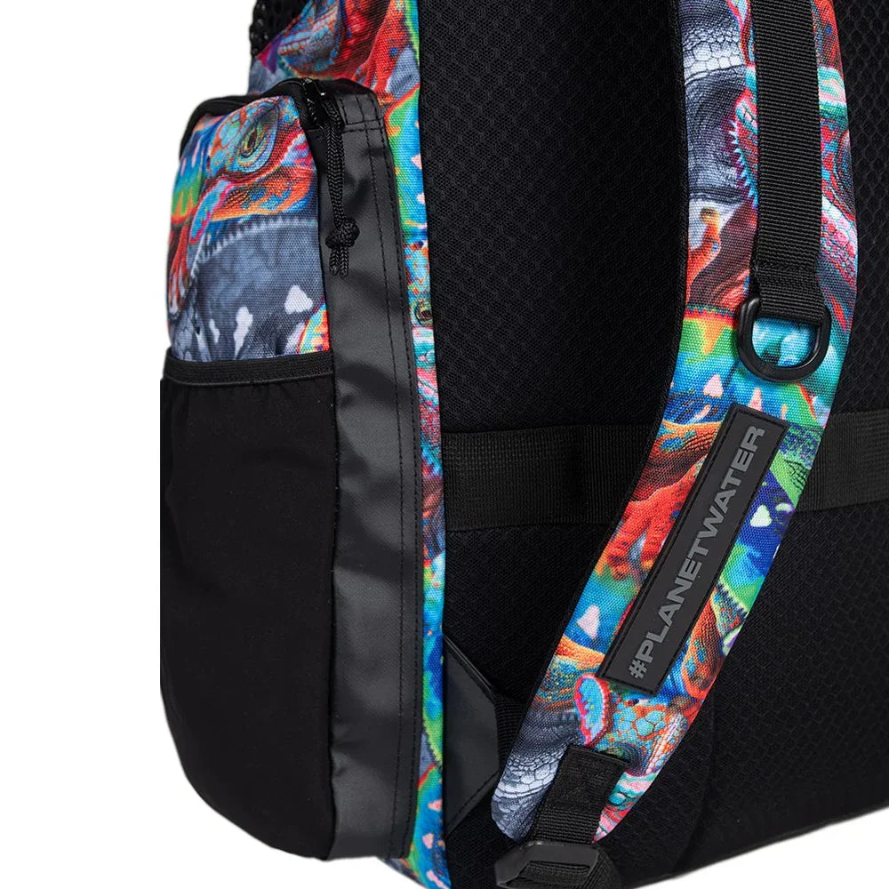 Arena One Go Allover Swim Sports Travel Backpack 45L - Iguanas