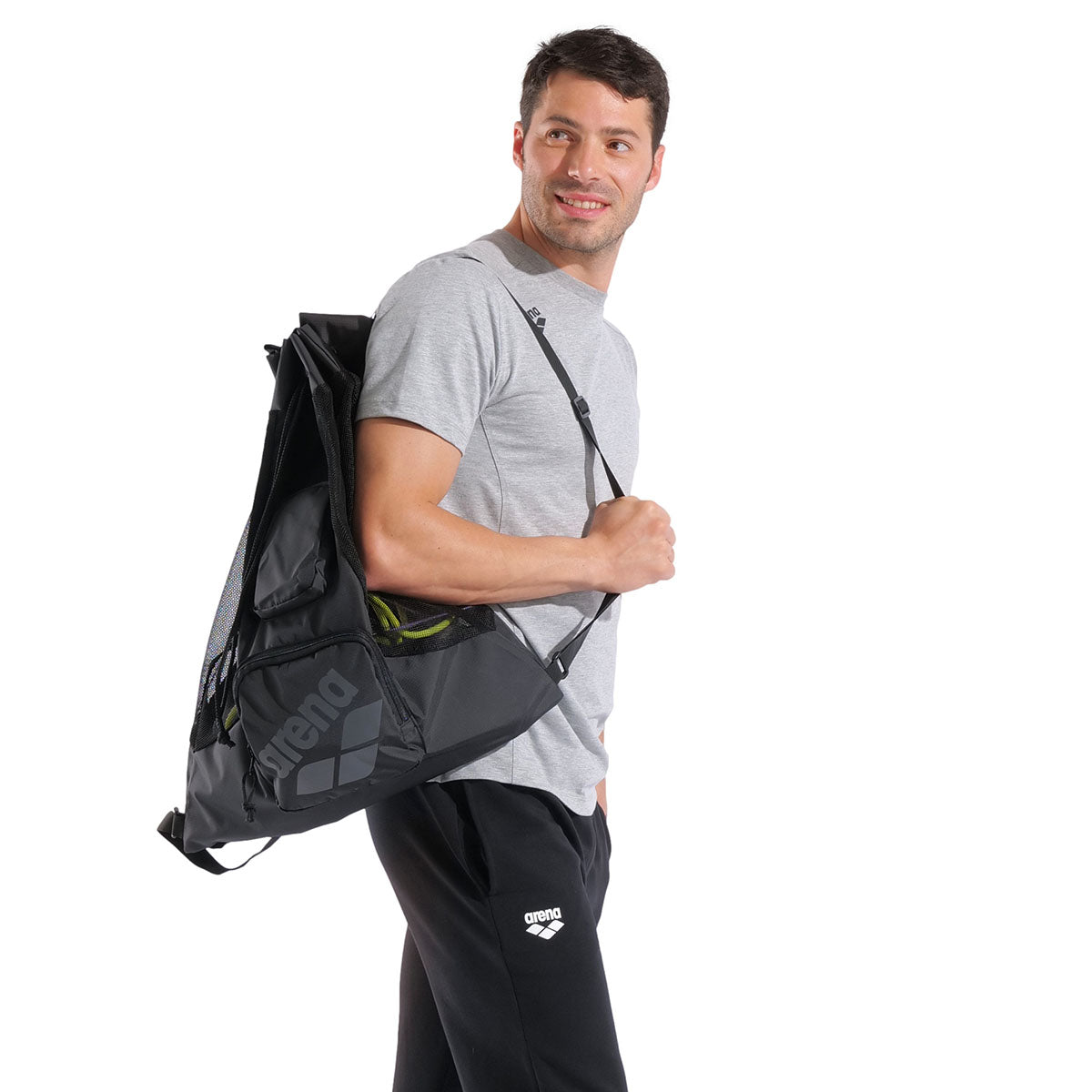 Arena All Set Pool Sack Mesh Bag Black