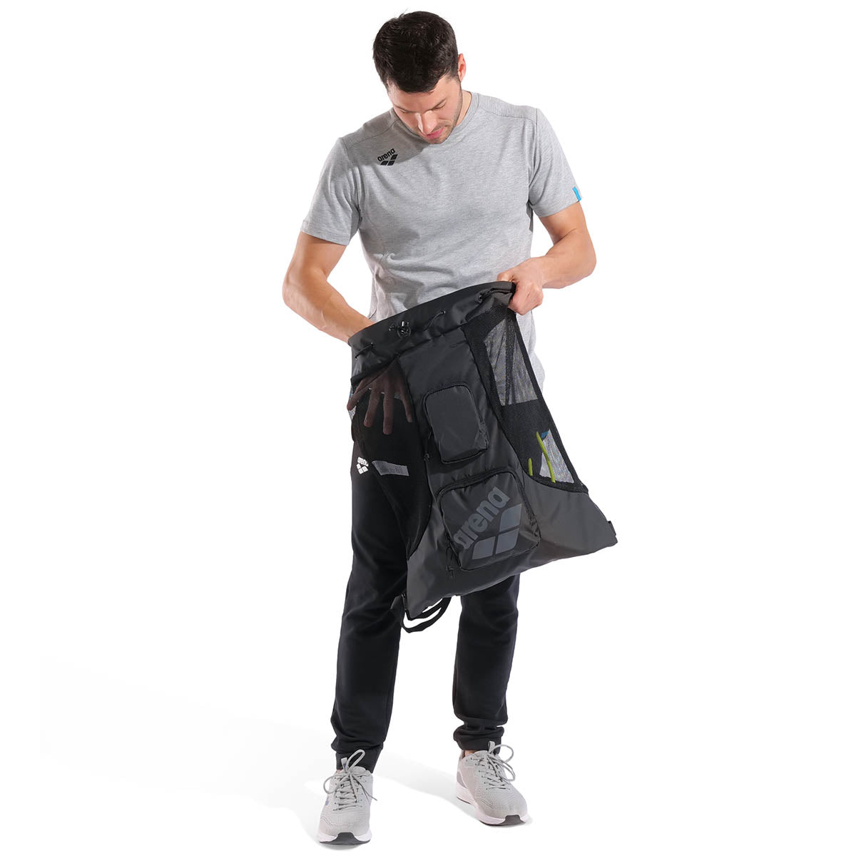 Arena 010241 Black All Set Pool Sack Mesh Bag