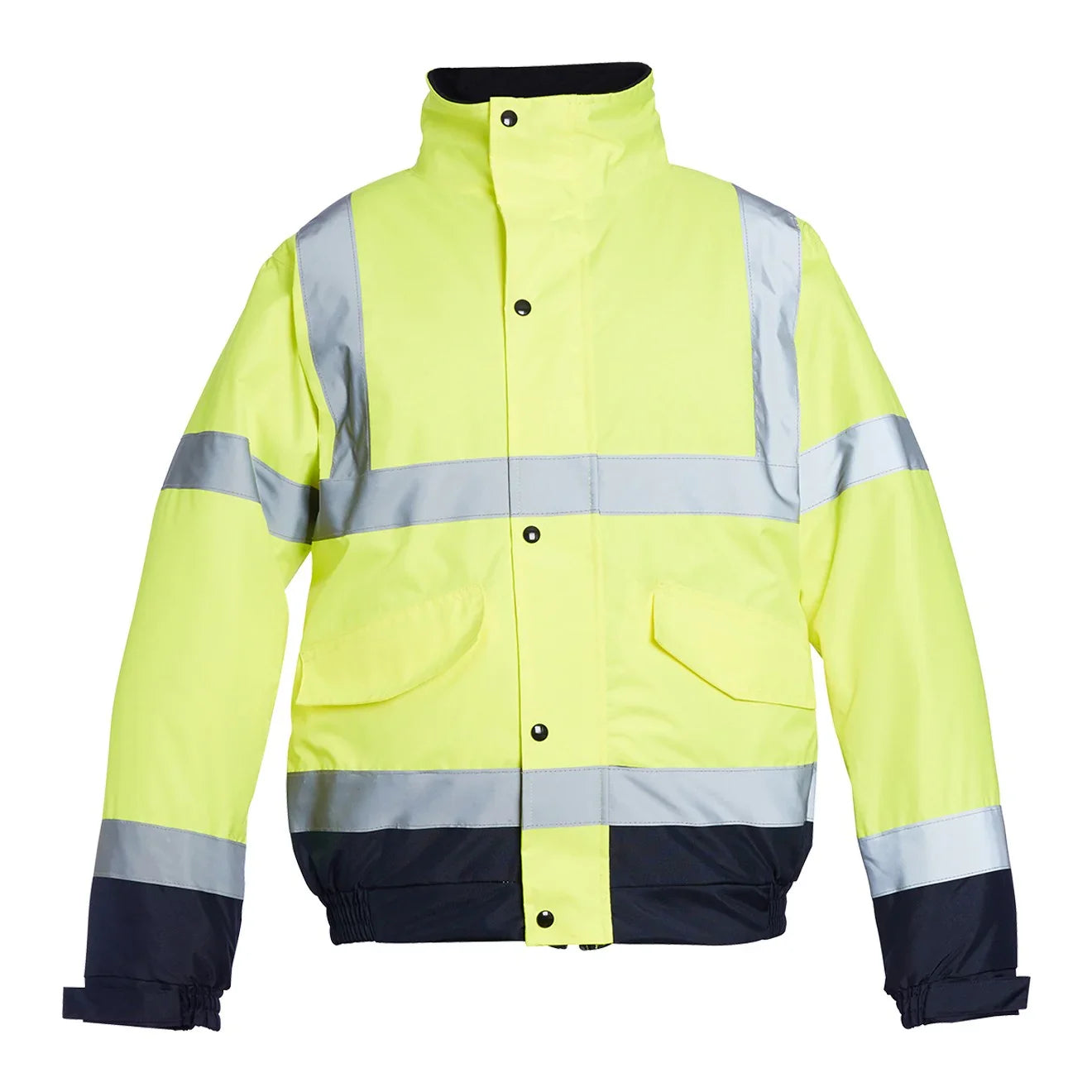 Blackrock Hi-Vis Two Tone Bomber Jacket Yellow Navy