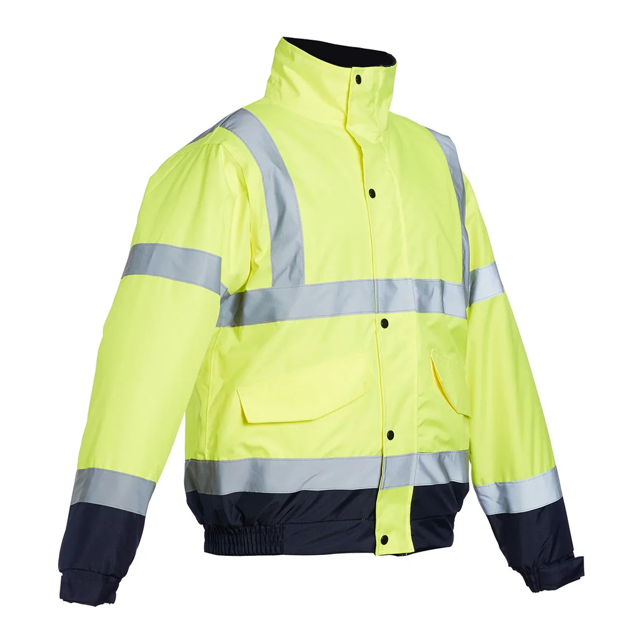 Blackrock Yellow Navy Hi-Vis Two Tone Bomber Jacket