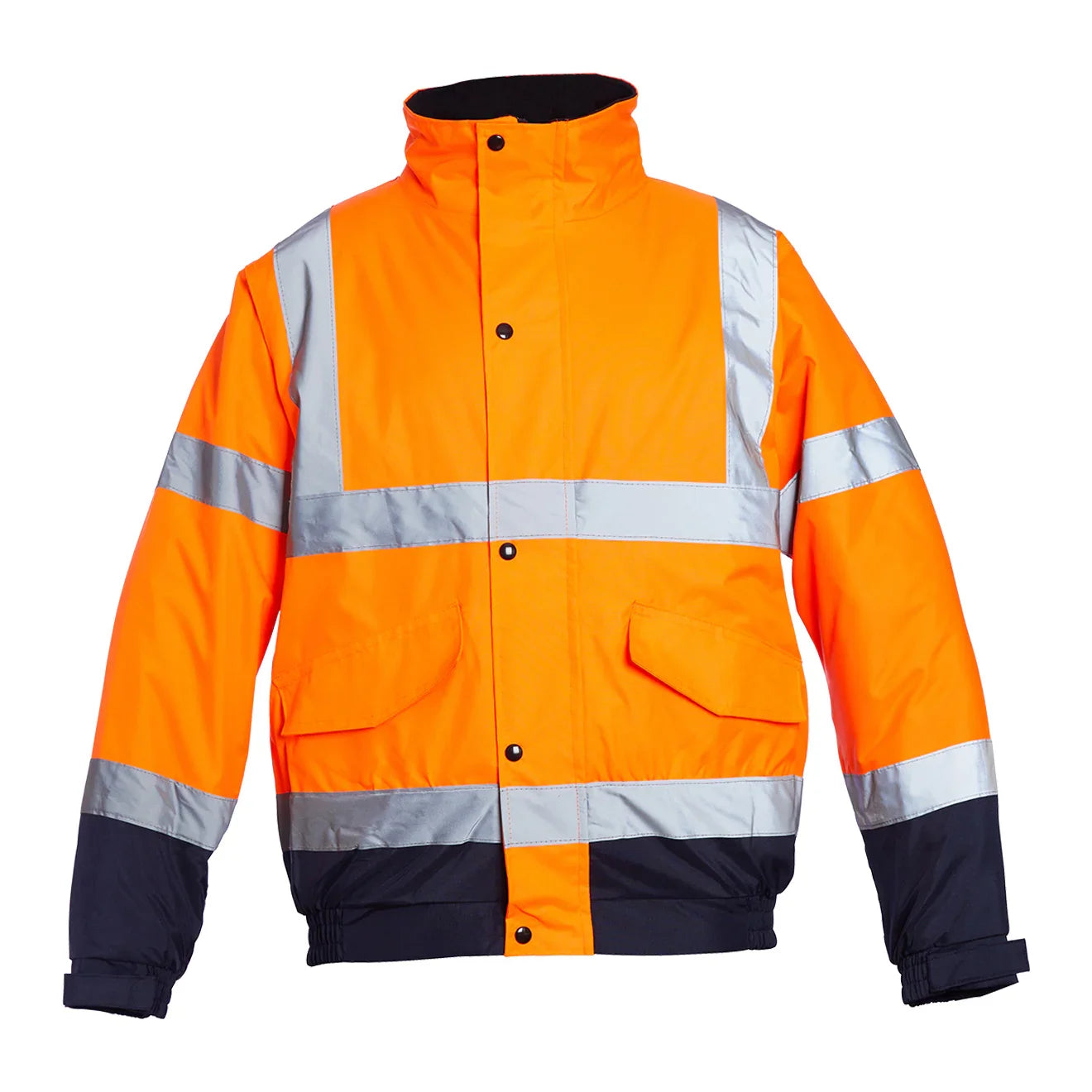 Blackrock Hi-Vis Two Tone Bomber Jacket Orange Navy