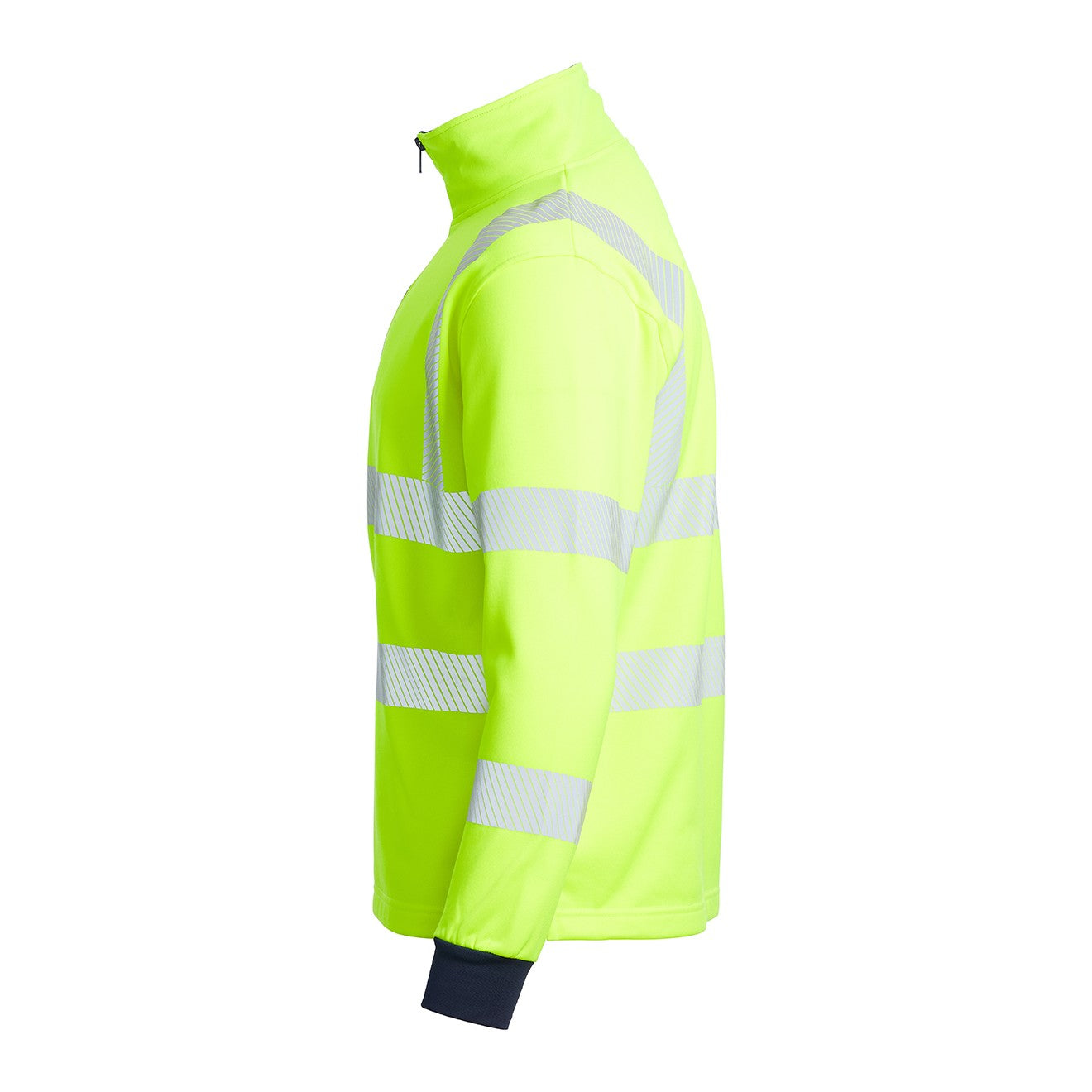 Hi-Vis 1/4 Zip Sweatshirt Blackrock Side
