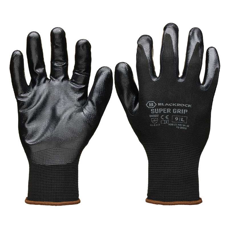 BlackRock 84302 Lightweight Super Grip Nitrile Gloves