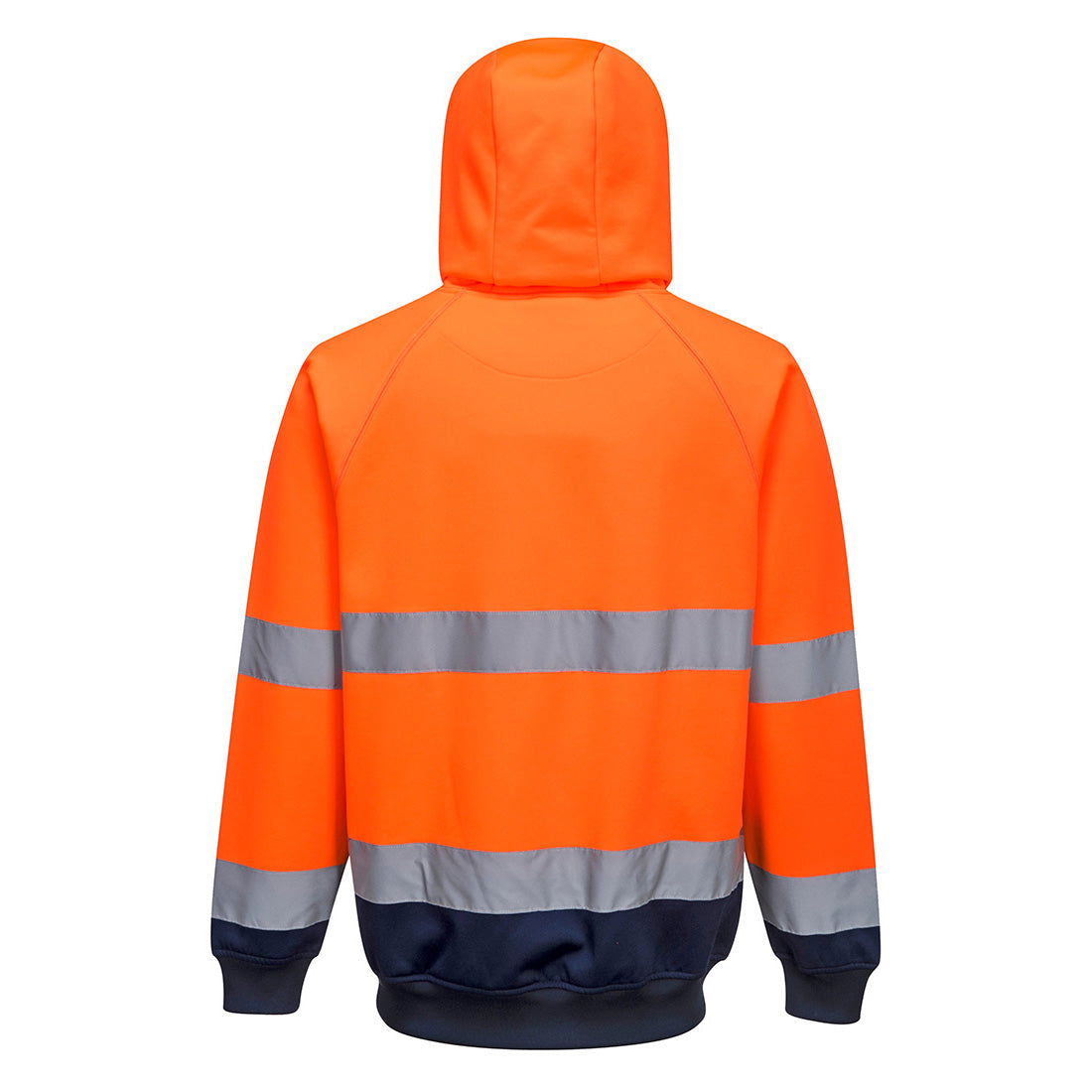 Portwest B316 Hi-Vis Contrast Hoodie Orange Navy