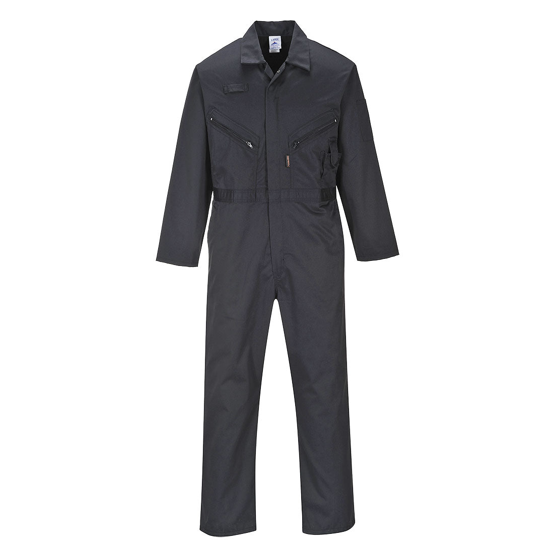 Portwest Liverpool Zip Coverall Black