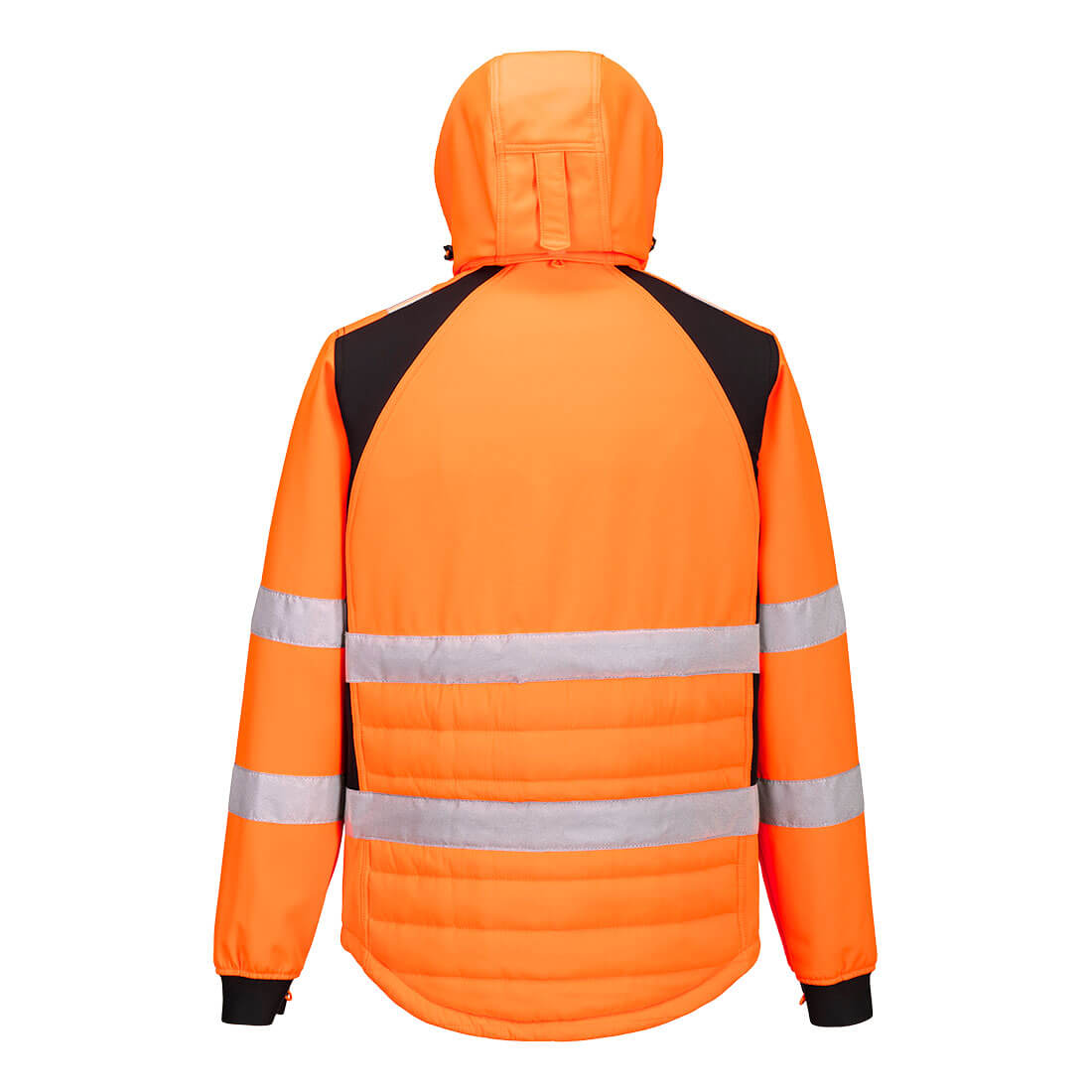 Portwest WX2 Eco Hi-Vis Hybrid Jacket Orange Black