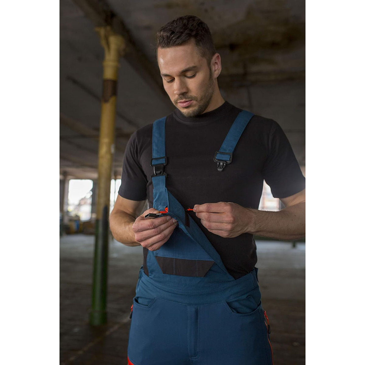 Portwest DX441 DX4 Work Bib and Brace Metro Blue