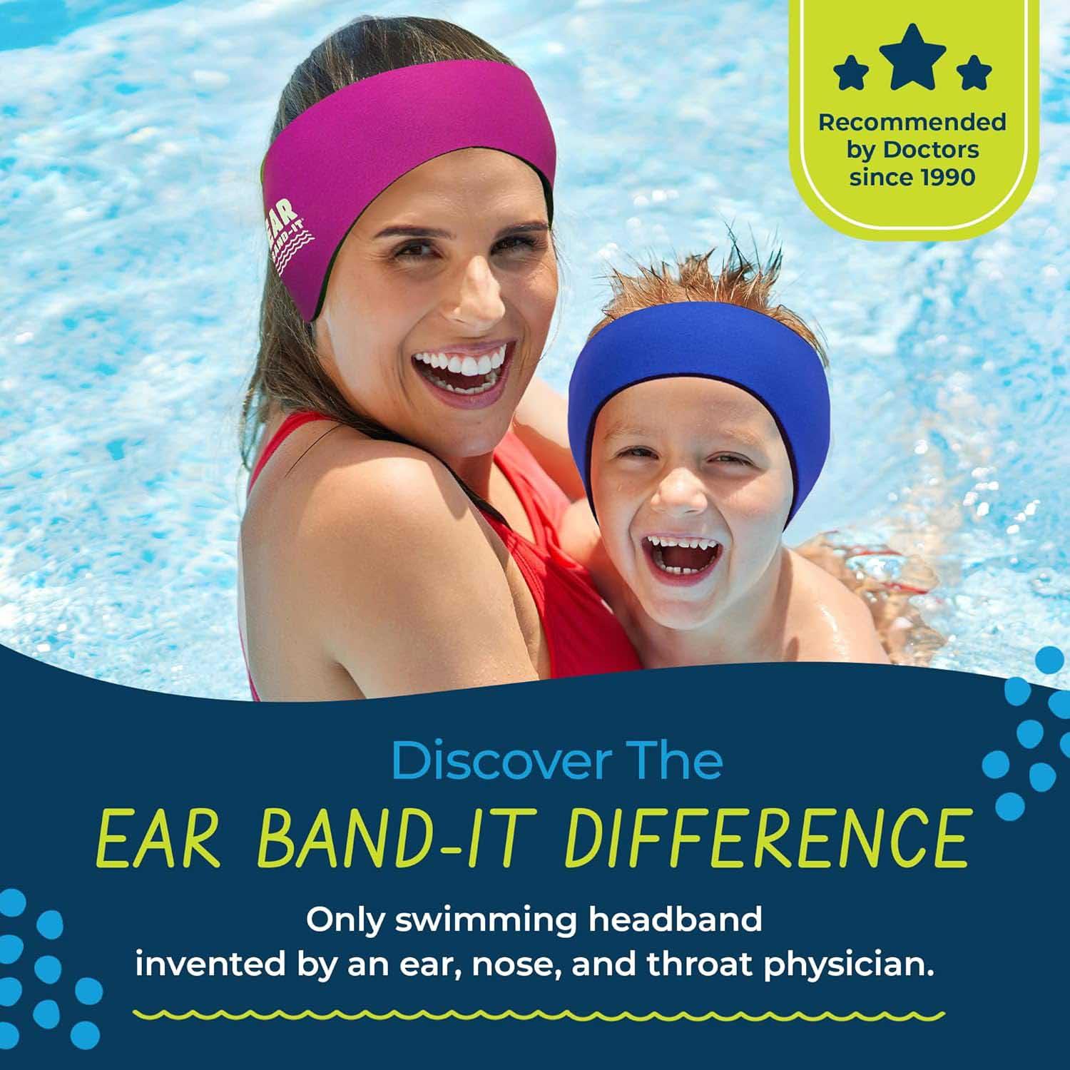 Ear Band it Original Magenta Swimming Headband for all the ages